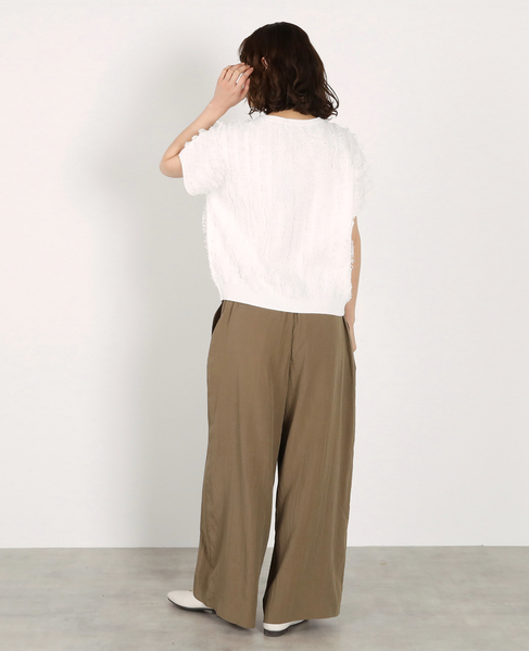 フリンジニット 詳細画像 オフホワイト 8