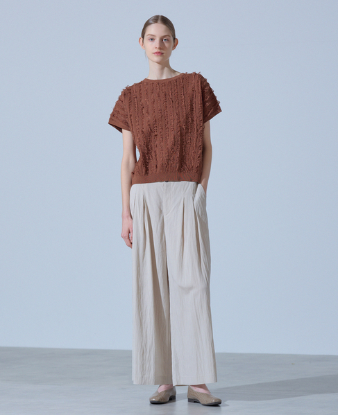 フリンジニット 詳細画像 ブラウン 2