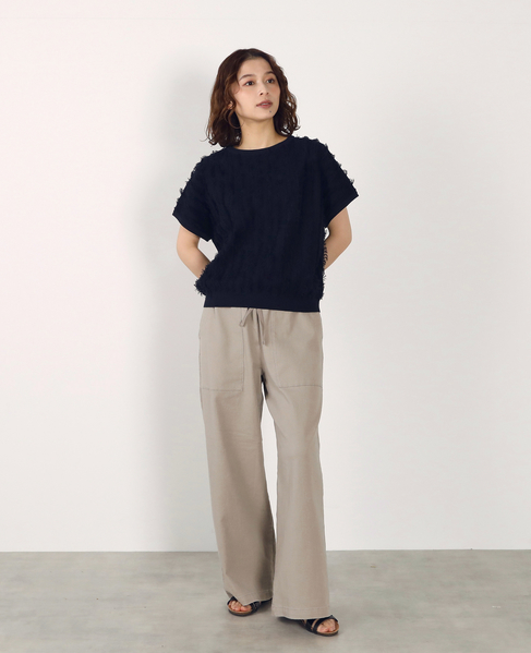 フリンジニット 詳細画像 ダークネイビー 4