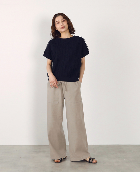 フリンジニット 詳細画像 ダークネイビー 5