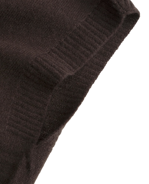 【LOURMARIN】裾フリルVネックジレ 詳細画像 ブラウン 15