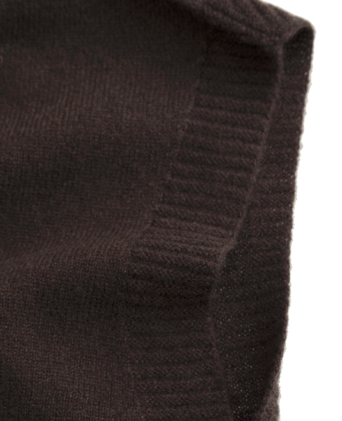 【LOURMARIN】裾フリルVネックジレ 詳細画像 ブラウン 16