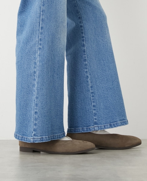 《追加》Vカットフラットシューズ 詳細画像 グレイッシュベージュ 3