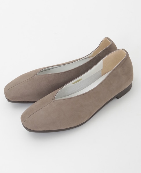 《追加》Vカットフラットシューズ 詳細画像 グレイッシュベージュ 5