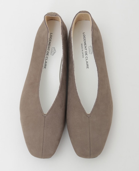 《追加》Vカットフラットシューズ 詳細画像 グレイッシュベージュ 6