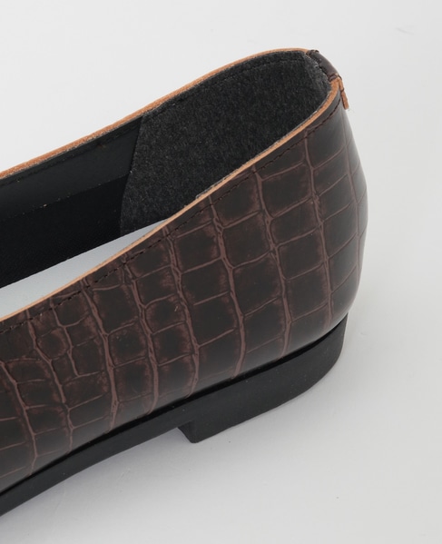 《追加》Vカットフラットシューズ 詳細画像 ブラウン 10