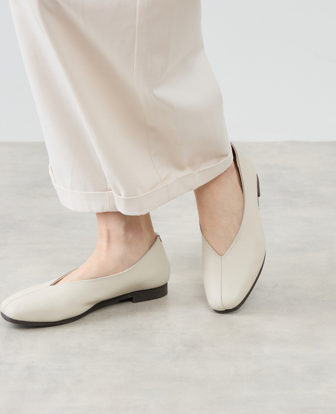 Vカットフラットシューズ 詳細画像 ライトグレー 2