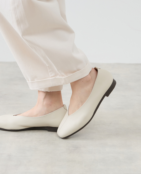 Vカットフラットシューズ 詳細画像 ライトグレー 4