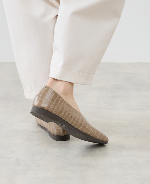 Vカットフラットシューズ 詳細画像 ベージュ 5