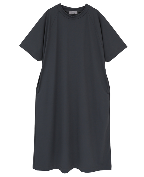 【Allease/オールイーズ】ドルマンワンピース 詳細画像 チャコールグレー 1