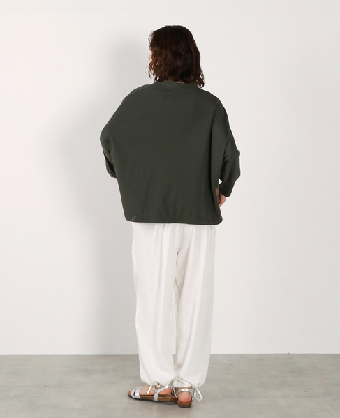 【LOURMARIN】Vネックドルマンカーデ 詳細画像 カーキ 6