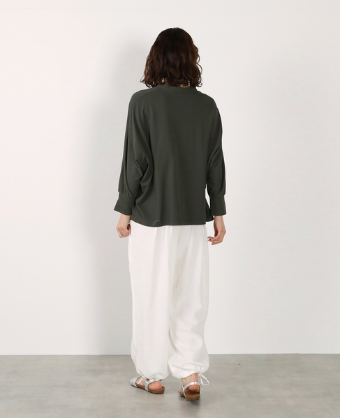 【LOURMARIN】Vネックドルマンカーデ 詳細画像 カーキ 7
