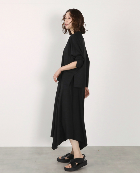 【LOURMARIN】Vネックドルマンカーデ 詳細画像 ブラック 7