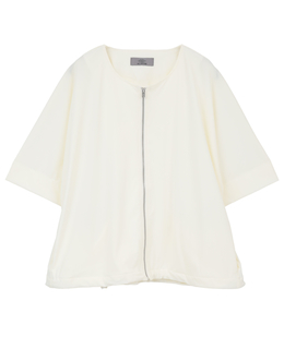 【Allease/オールイーズ】ハーフスリーブジップ