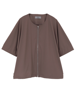 【Allease/オールイーズ】ハーフスリーブジップ