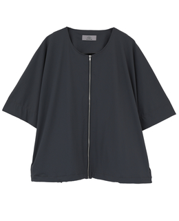 【Allease/オールイーズ】ハーフスリーブジップ