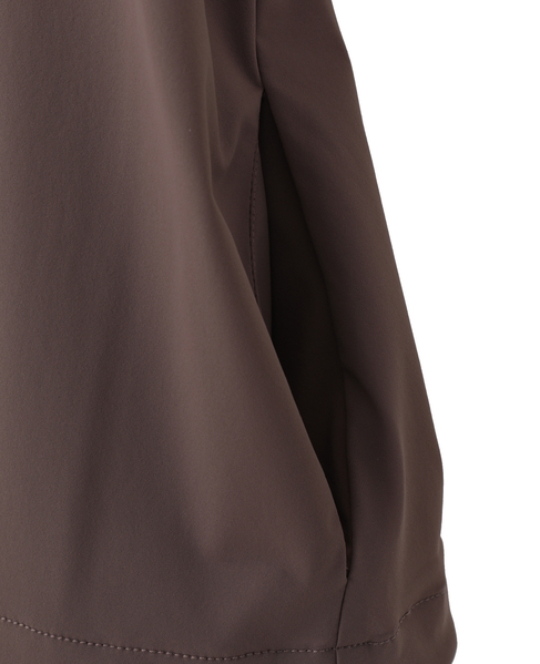 【Allease/オールイーズ】ハーフスリーブジップ 詳細画像 ブラウン 6