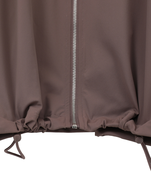 【Allease/オールイーズ】ハーフスリーブジップ 詳細画像 ブラウン 8