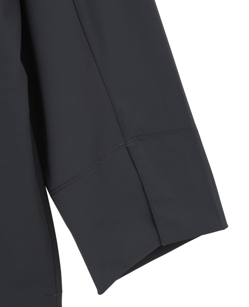 【Allease/オールイーズ】ノーカラージャケット 詳細画像 チャコールグレー 5