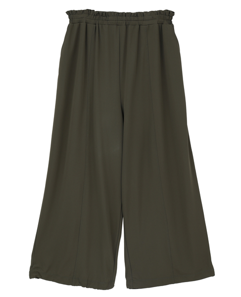 【Allease/オールイーズ】イージーボリュームパンツ 詳細画像 カーキ 1