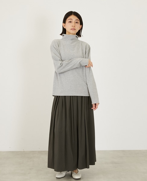 2WAYハイネックカーデ＆プルオーバー 詳細画像 トップグレー 2