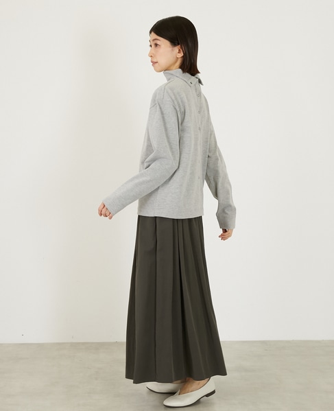 2WAYハイネックカーデ＆プルオーバー 詳細画像 トップグレー 5