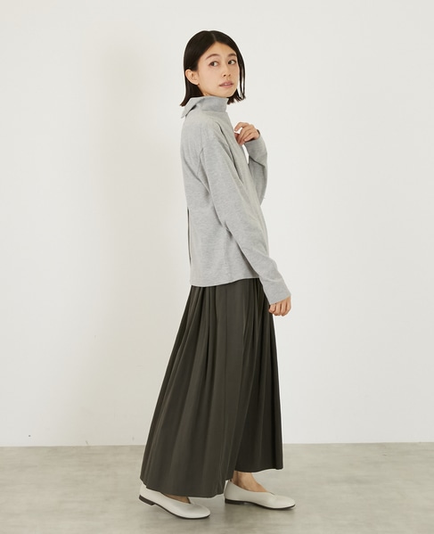 2WAYハイネックカーデ＆プルオーバー 詳細画像 トップグレー 8