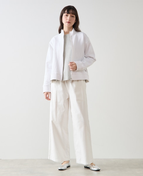 ジップアップカットブルゾン 詳細画像 オフホワイト 2