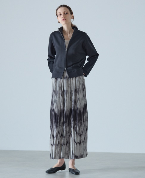 ジップアップカットブルゾン 詳細画像 ブラック 2