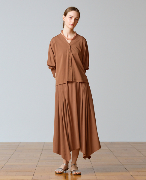 【LOURMARIN】ハンカチーフヘムスカート 詳細画像 ブラウン系その他 2