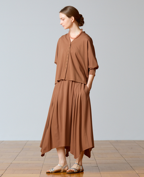 【LOURMARIN】ハンカチーフヘムスカート 詳細画像 ブラウン系その他 3