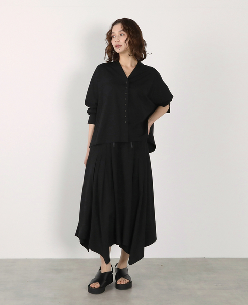 【LOURMARIN】ハンカチーフヘムスカート 詳細画像 ブラック 12