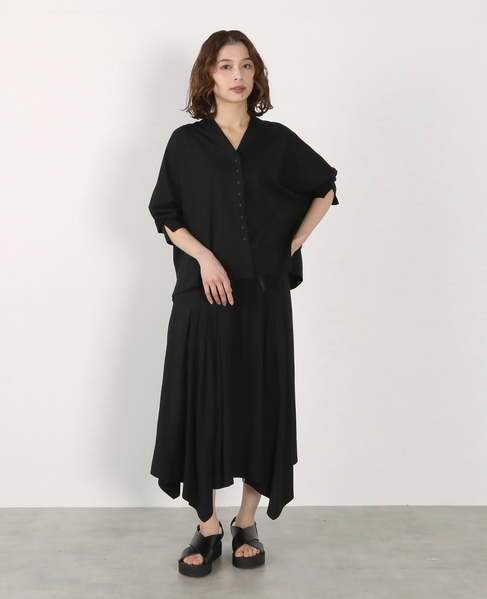 【LOURMARIN】ハンカチーフヘムスカート 詳細画像 ブラック 13