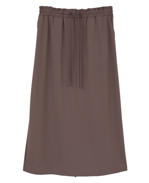 【Allease/オールイーズ】イージーロングスカート 詳細画像 ブラウン 1