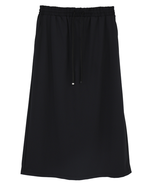 【Allease/オールイーズ】イージーロングスカート 詳細画像 ブラック 1