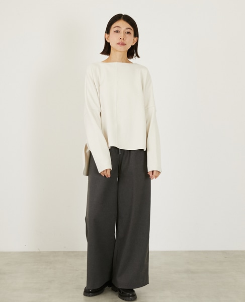 ワイドリラックスカットプルオーバー 詳細画像 アイボリー 2