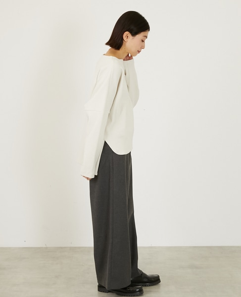 ワイドリラックスカットプルオーバー 詳細画像 アイボリー 5