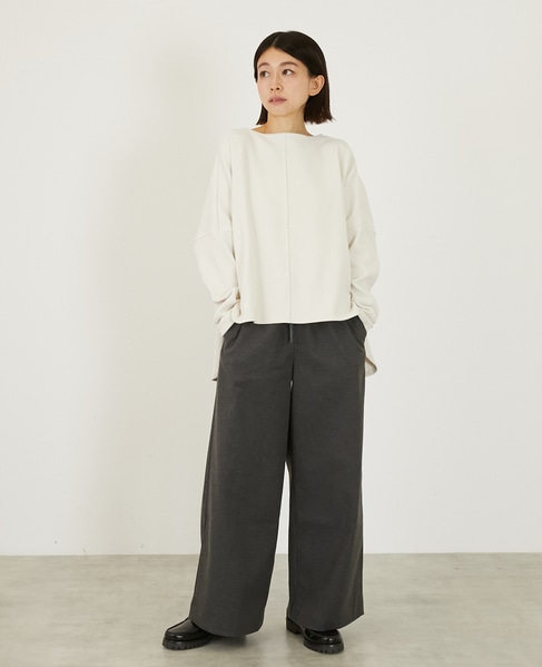 ワイドリラックスカットプルオーバー 詳細画像 アイボリー 7