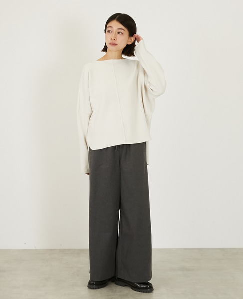 ワイドリラックスカットプルオーバー 詳細画像 アイボリー 8