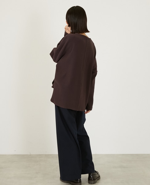 ワイドリラックスカットプルオーバー 詳細画像 ブラウン 4