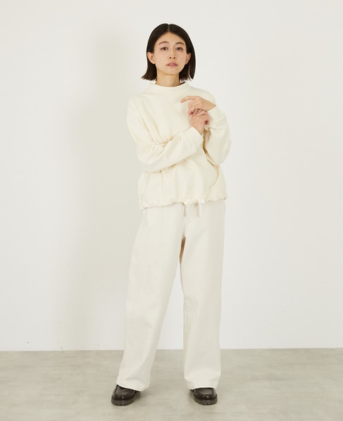 【LOURMARIN】裾ドロストプルオーバー 詳細画像 クリーム 8