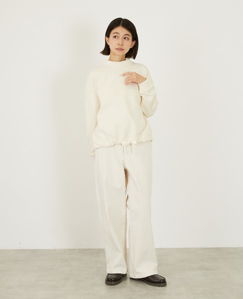 【LOURMARIN】裾ドロストプルオーバー 詳細画像 クリーム 9