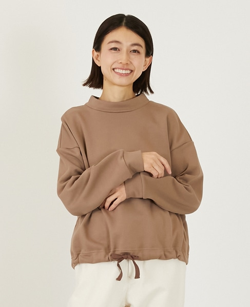 【LOURMARIN】裾ドロストプルオーバー 詳細画像 モカ 1