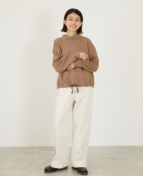 【LOURMARIN】裾ドロストプルオーバー 詳細画像 モカ 2