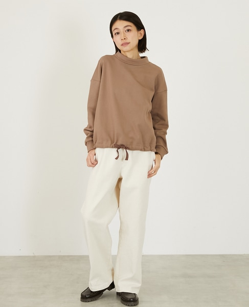 【LOURMARIN】裾ドロストプルオーバー 詳細画像 モカ 8