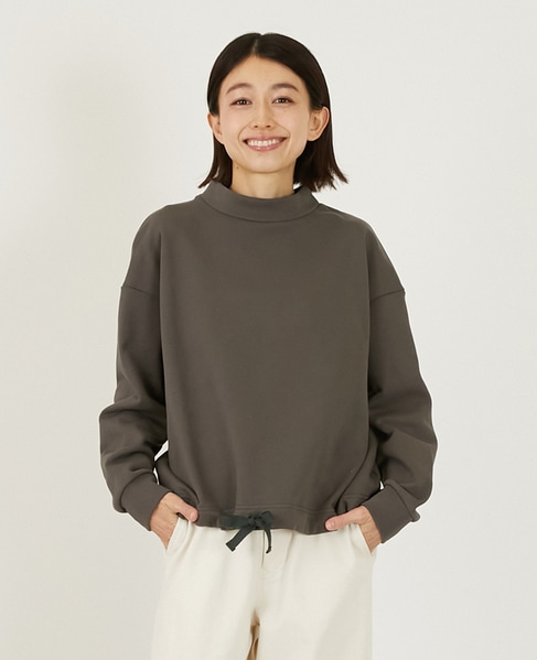 【LOURMARIN】裾ドロストプルオーバー 詳細画像 チャコールグレー 1