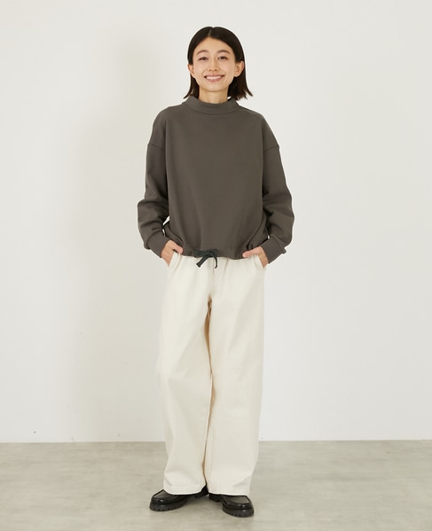 【LOURMARIN】裾ドロストプルオーバー 詳細画像 チャコールグレー 2