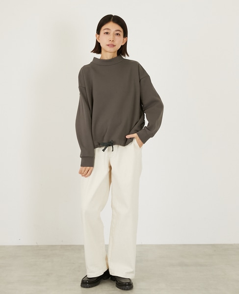 【LOURMARIN】裾ドロストプルオーバー 詳細画像 チャコールグレー 3