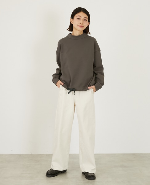 【LOURMARIN】裾ドロストプルオーバー 詳細画像 チャコールグレー 8