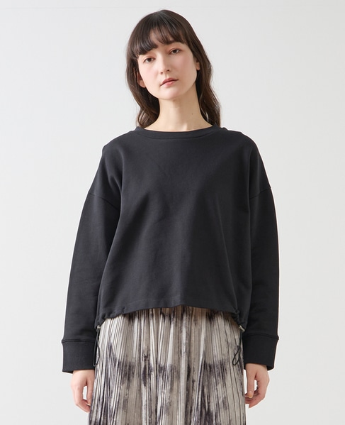 クルーネックカットプルオーバー 詳細画像 ブラック 1